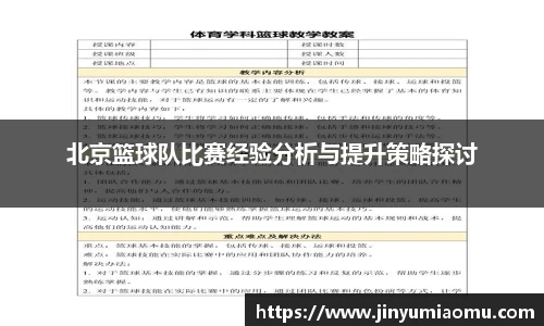北京篮球队比赛经验分析与提升策略探讨